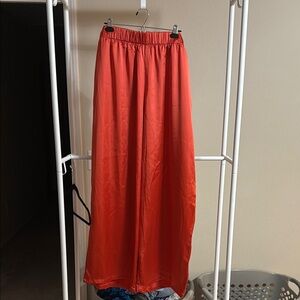 Orange Wide Leg Pant